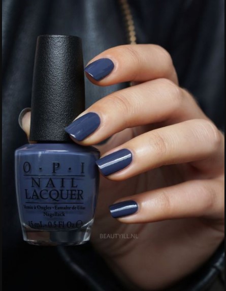 3. OPI's duck blue varnish